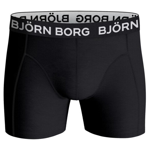 (L) 3-Pack Large Logo Boxer Trunks, Black 2