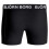 (L) 3-Pack Large Logo Boxer Trunks, Black 2