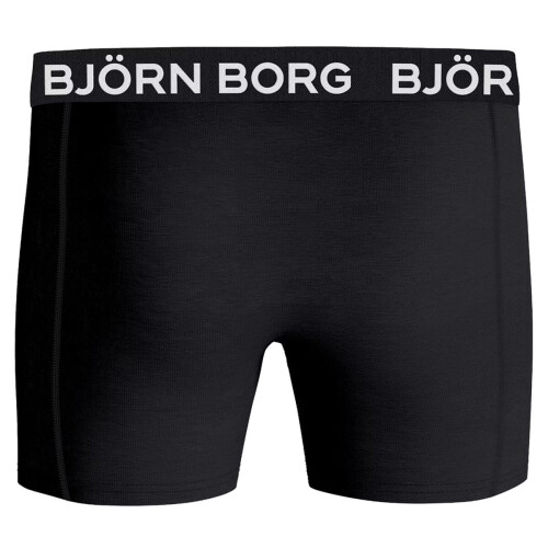 (L) 3-Pack Large Logo Boxer Trunks, Black 1