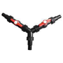 Pond Pump Y Connector 3Way Hose Splitter with Adjustable Water Flow for Waterfalls and Filters