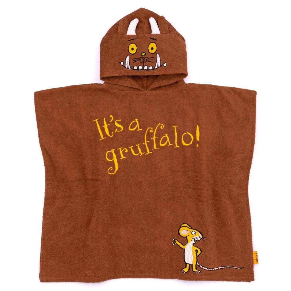 Gruffalo & Friends Poncho Towel (Unisex Kids ) Brown