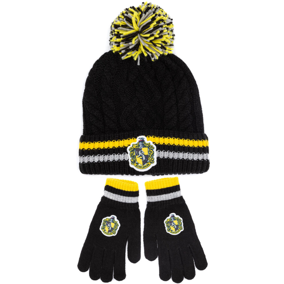 Harry Potter Beanie And Gloves Set (Unisex Yellow)