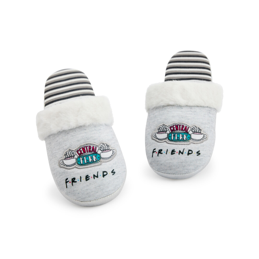 Friends (5-6 Uk) Mule Slippers (Womens Grey)