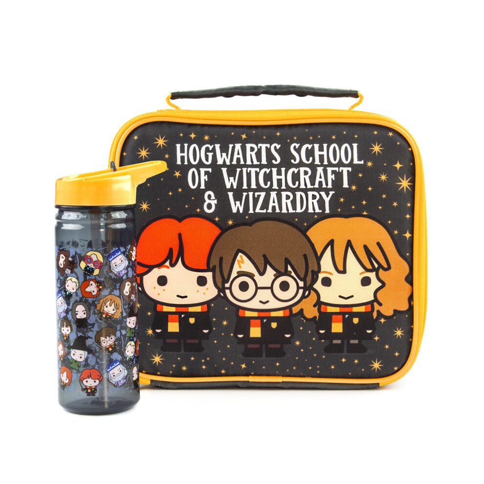 Harry Potter Lunch Bag And Bottle Set Chibi Character