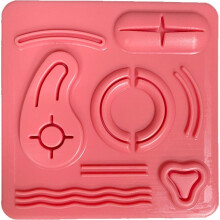 3D Wound Suture Module for Laparoscopic Surgery, Silicone Simulation Model 11*11cm
