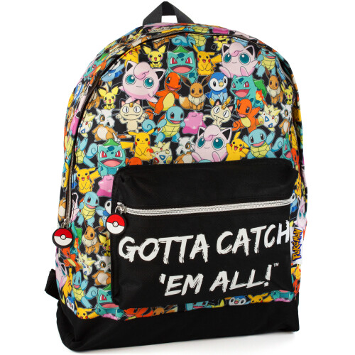 Pokémon Pokemon GOTTA CATCH EM ALL Official Backpack School Bag with Adjustable Straps 1