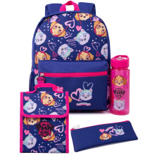 Paw Patrol 4 Piece Backpack Set (Girls Blue)