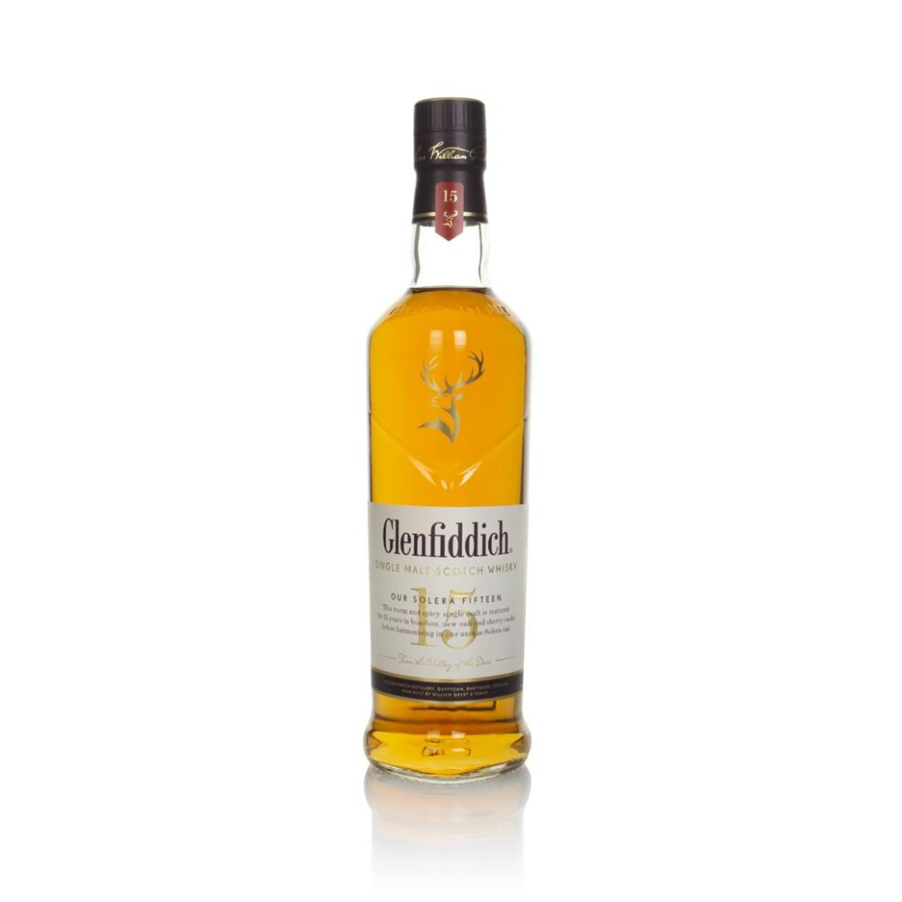 Glenfiddich 15 Year Old Single Malt Scotch Whisky, 70cl