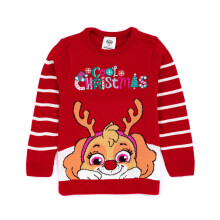 (4-5 Years) Paw Patrol Christmas Jumper (Girls Red)