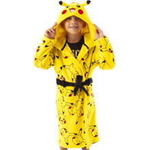 (11-12 Years) Pokemon Pikachu Kids Pocket Front Bathrobe