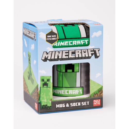 Minecraft Minecraft Mug and Sock Gift Set (Boys Green) 2