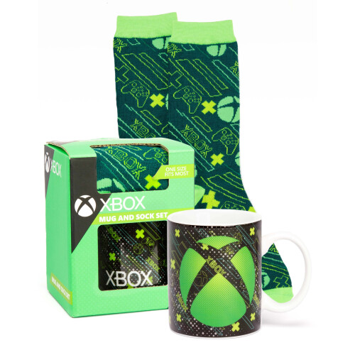 Xbox XBOX Mug And Socks One Size Gaming Controller 11oz Cup Game Gifts