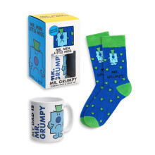 Mr. Men Mug and Sock Gift Set (Mens Blue)