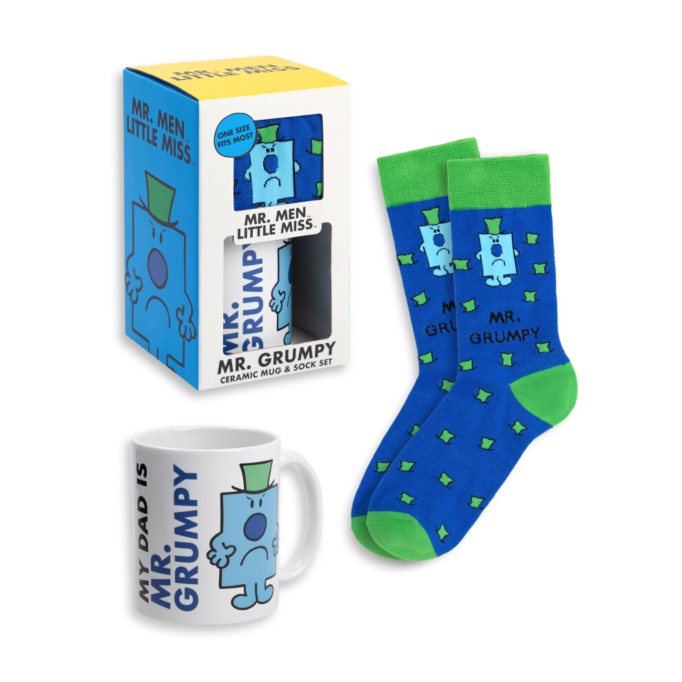 Mr. Men Mug And Sock Gift Set (Mens Blue)