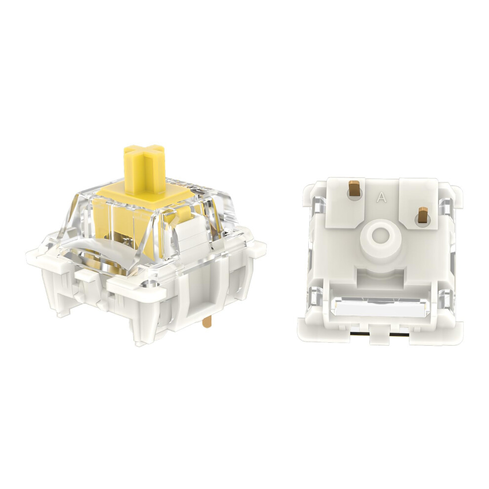 G Pro 3.0 Linear Switches 90Pcs Prelubed 3Pin Rgb For Mechanical Keyboard Yellow 9412369249371