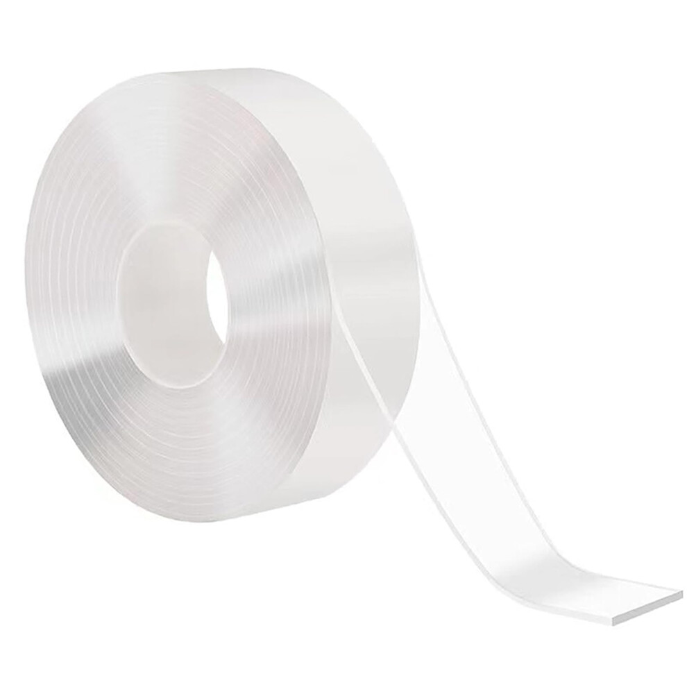 Double Sided Nano Adhesive Tape Extra Strong Washable Reusable Transparent Strips For Home Office 9189345095825