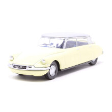 Oxford Diecast 76CDS006 Citroen DS19 Jonquil Yellow/Silver OO Gauge