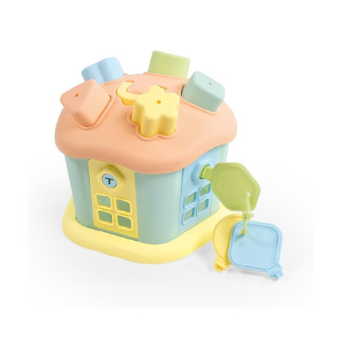 Dolu Dolu Shape Sorter Sweet House with Lockable Doors