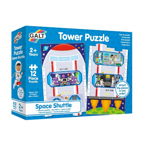 Galt Galt Childrens Tower Puzzle Space Shuttle Jigsaw 12 Piece Puzzle