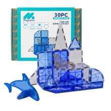 Magnetics 30pc Sea Life Magnetic Tile Building Expansion Set Toy Age 3+