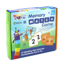 Numberblocks Memory Match Game, Memory Game for 3 Year Old, Matching Picture Snap Pairs Game for Kids Age 3 Years and Up, Travel Game for Kids, 4 Ways