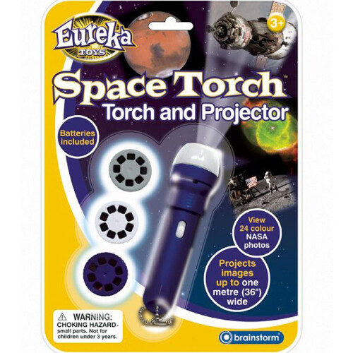 Brainstorm Toys E2008 Space Torch and Projector, Blue