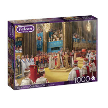 Jigsaw Puzzle - (Falcon De Luxe) - THE KING'S CORONATION - 1000 Pieces