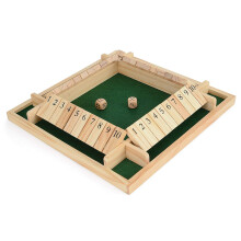 Toyrific 4-graczy Drewniany Zestaw Shut the Box
