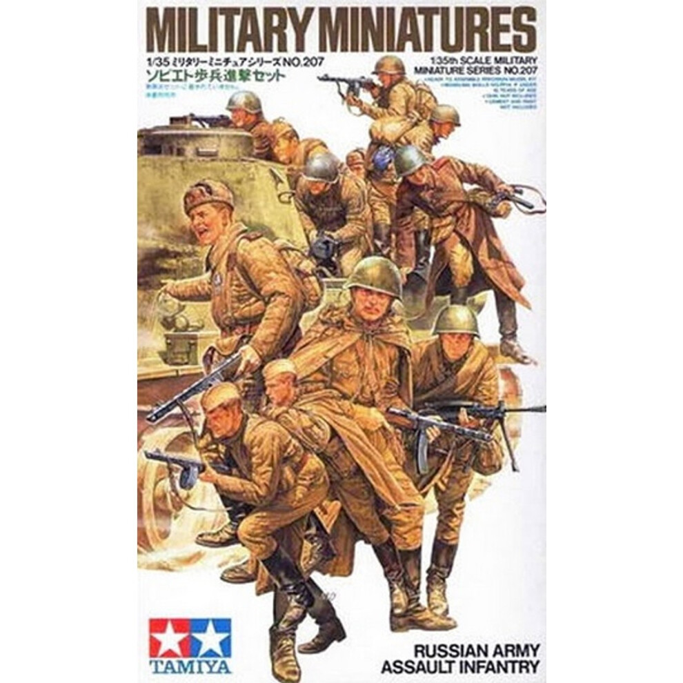 Tamiya 300035207, 1:35 WWII figure-set Russian infantry attack (12).