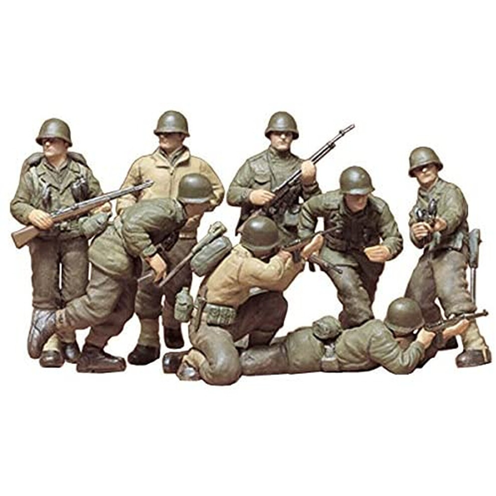 Tamiya 300035048 – WWII US Infantry Figurines 1:35 – Set of 8
