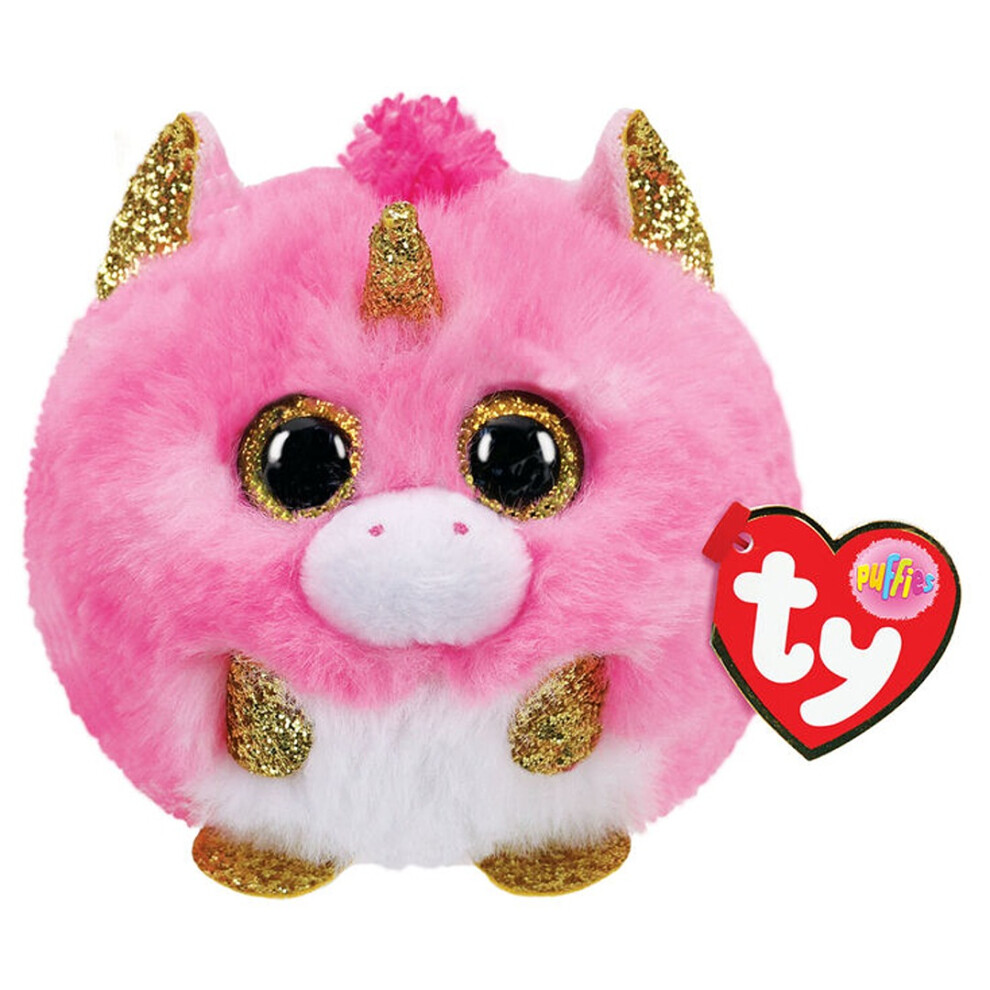 Ty Puffies - Fantasia The Unicorn Plush Toy - Plush Soft Toy