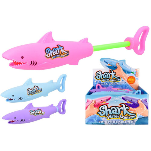 Kandy Toys Shark Water Squirter - Pink, Blue or Purple