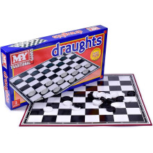 Classic Draughts Checkers Board Game Family Kids Traditional Folding Board Game