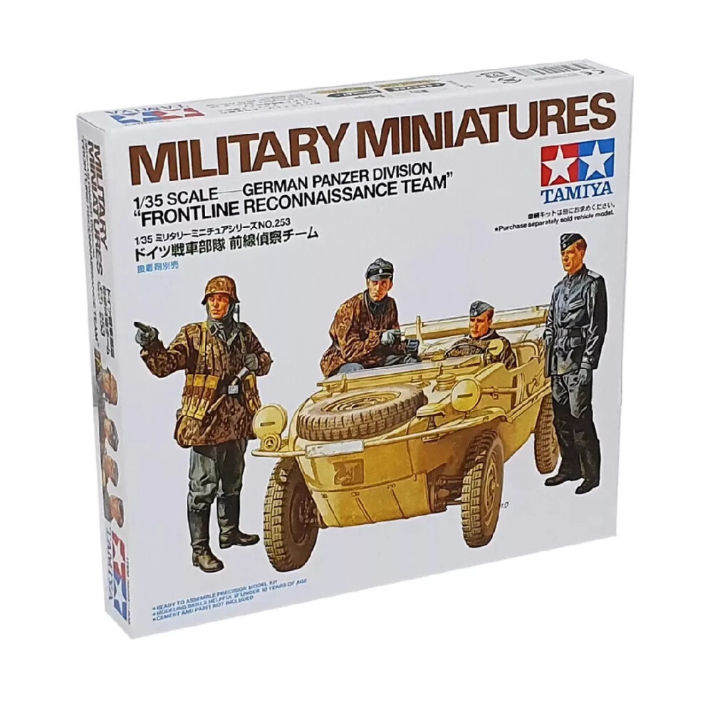 Tamiya 300035253 – 1:35 WWII Figurine Set, Swimmwagen Amphibious Car (4)