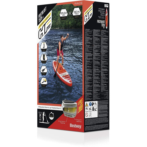 Bestway Bestway Inflatable SUP Paddle Board Surfboard Hydro-Force Fastblast Tech Set 2