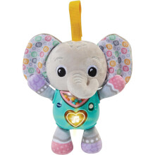 VTech Baby Cuddle & Sing Elephant, Interactive Baby Toy with Lights, Numbers & Songs, Rattle Beads and Textures, Gift