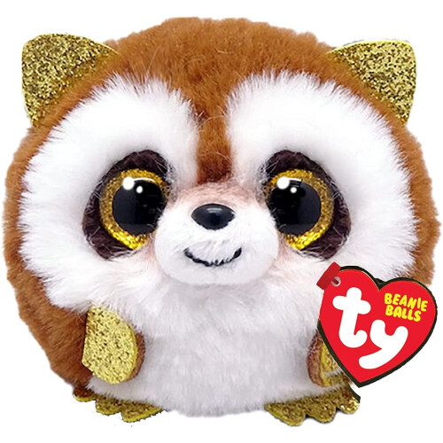 Ty TY Pickpocket Raccoon Beanie Ball 3"