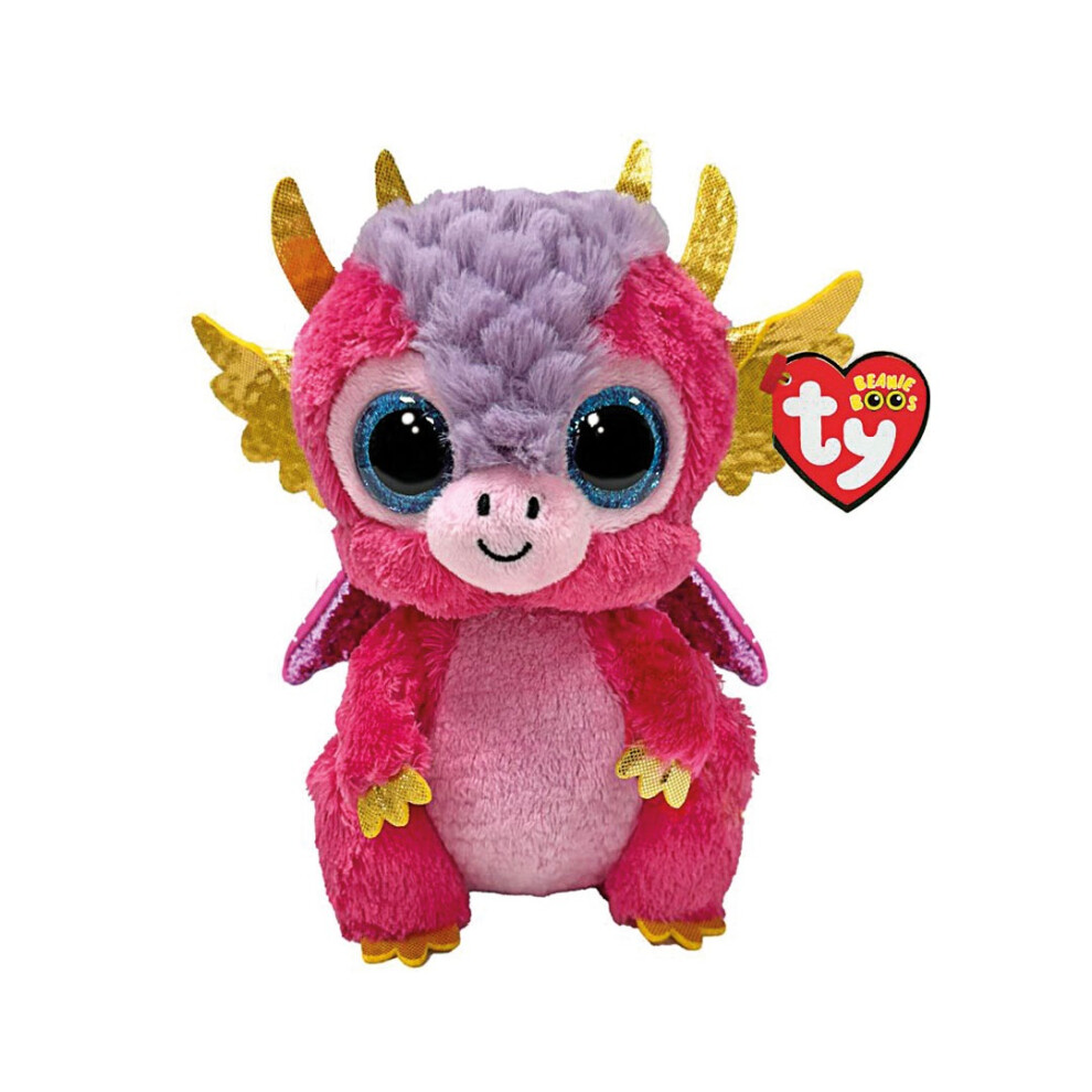 Ty Beanie Boo 15Cm Mia Dragon Adorable Cuddly Plush