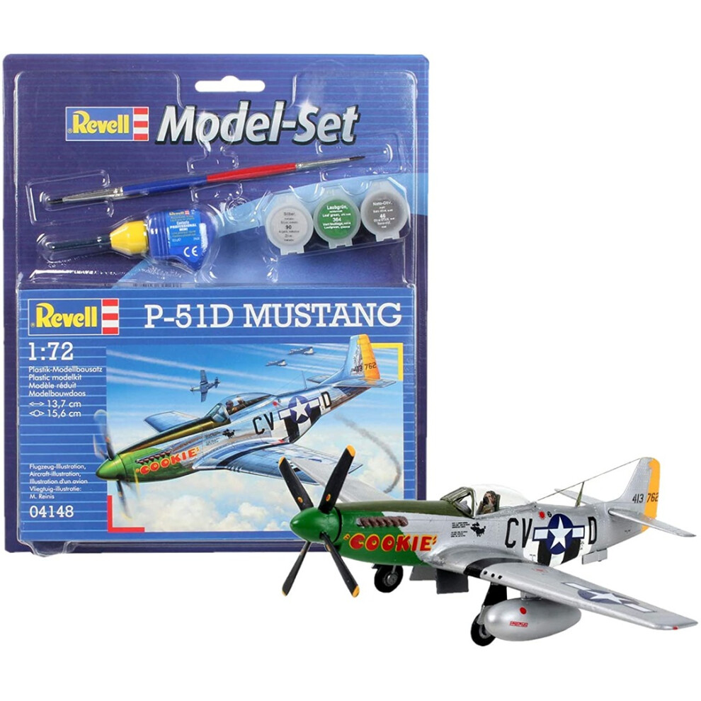 64148 P-51D Mustang  Model Set With Paint