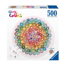 Ravensburger Farbenkreis: Donuts 500 Teile Rundpuzzle für Erwachsene - 17346 - Jedes Teil ist einzigartig