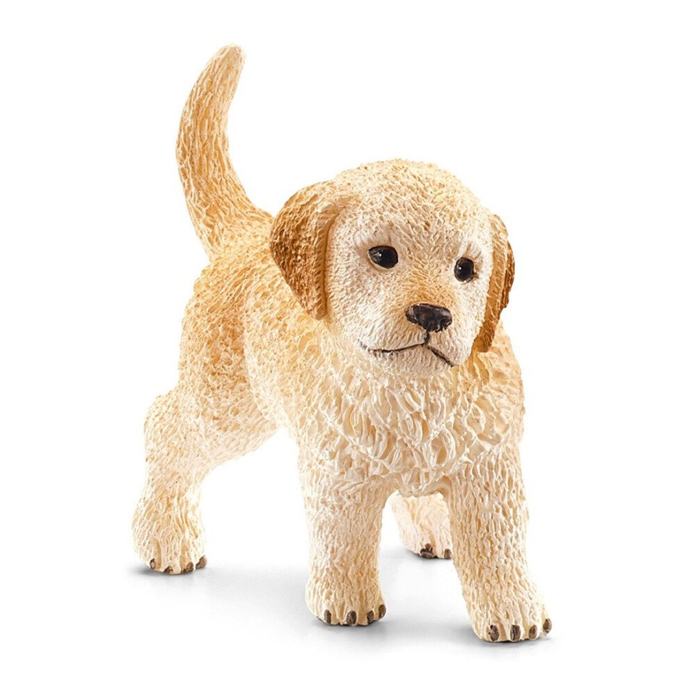 Schleich Retriever Puppy Model - 16396 Farm Life Figure - Retriever Puppy 16396 Farm Life Figure Golden