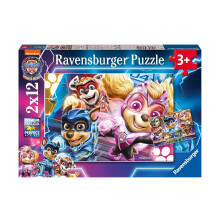 Puzzles 2 x 12 Teile: Ein unzerstörbares Team, Pat'Patrouille (Paw Patrol)