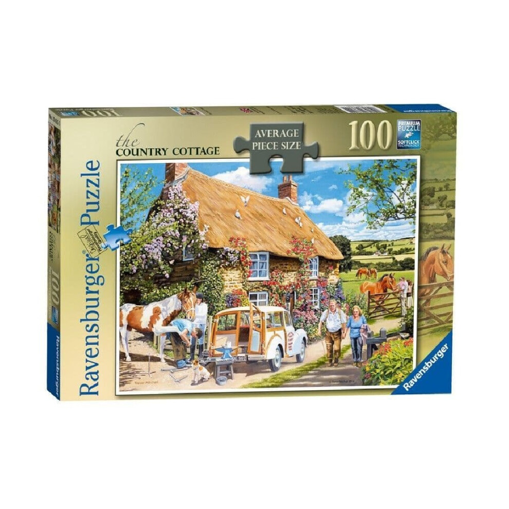 Ravensburger The Country Cottage Jigsaw Puzzle (100 Extra Large Xxl Pieces)