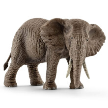 Figurine - Schleich - Afrikaanse Vrouwelijke Olifant - Grijs - 15cm - Kind
