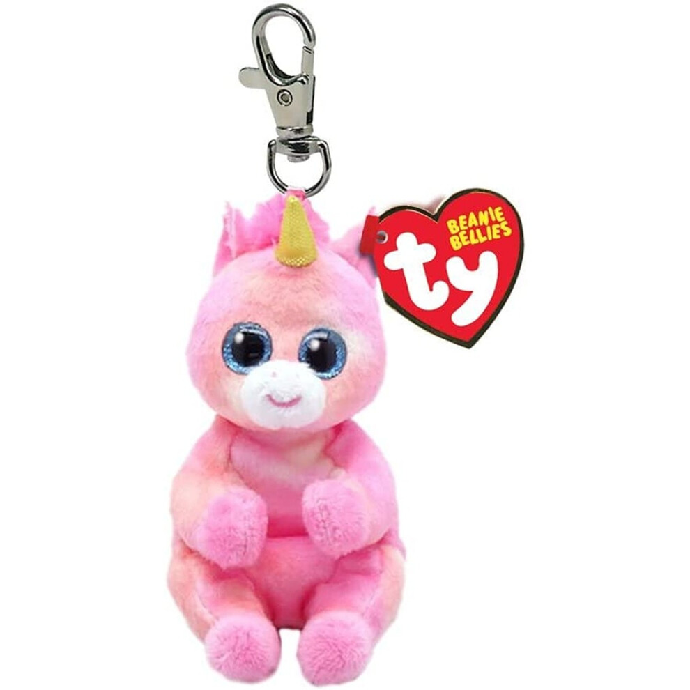 Ty Beanie Bellies Key Clip Skylar Unicorn 10Cm