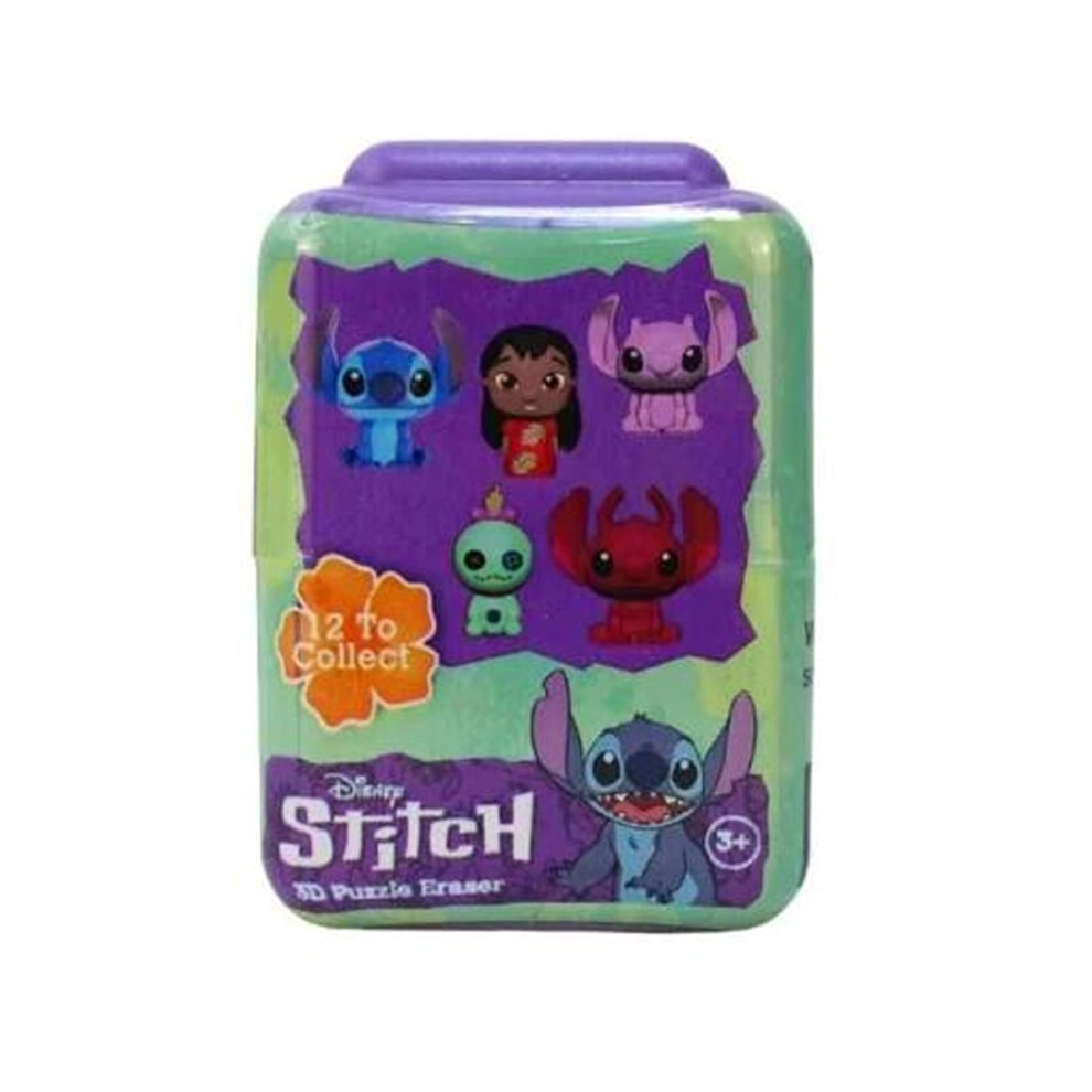 Disney Puzzle Palz Stitch 3D Puzzle Eraser Blind Box