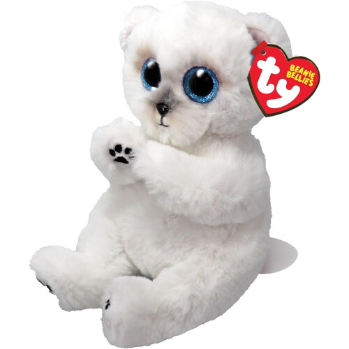Ty TY Beanie Bellies Wuzzy Polar Bear 15cm