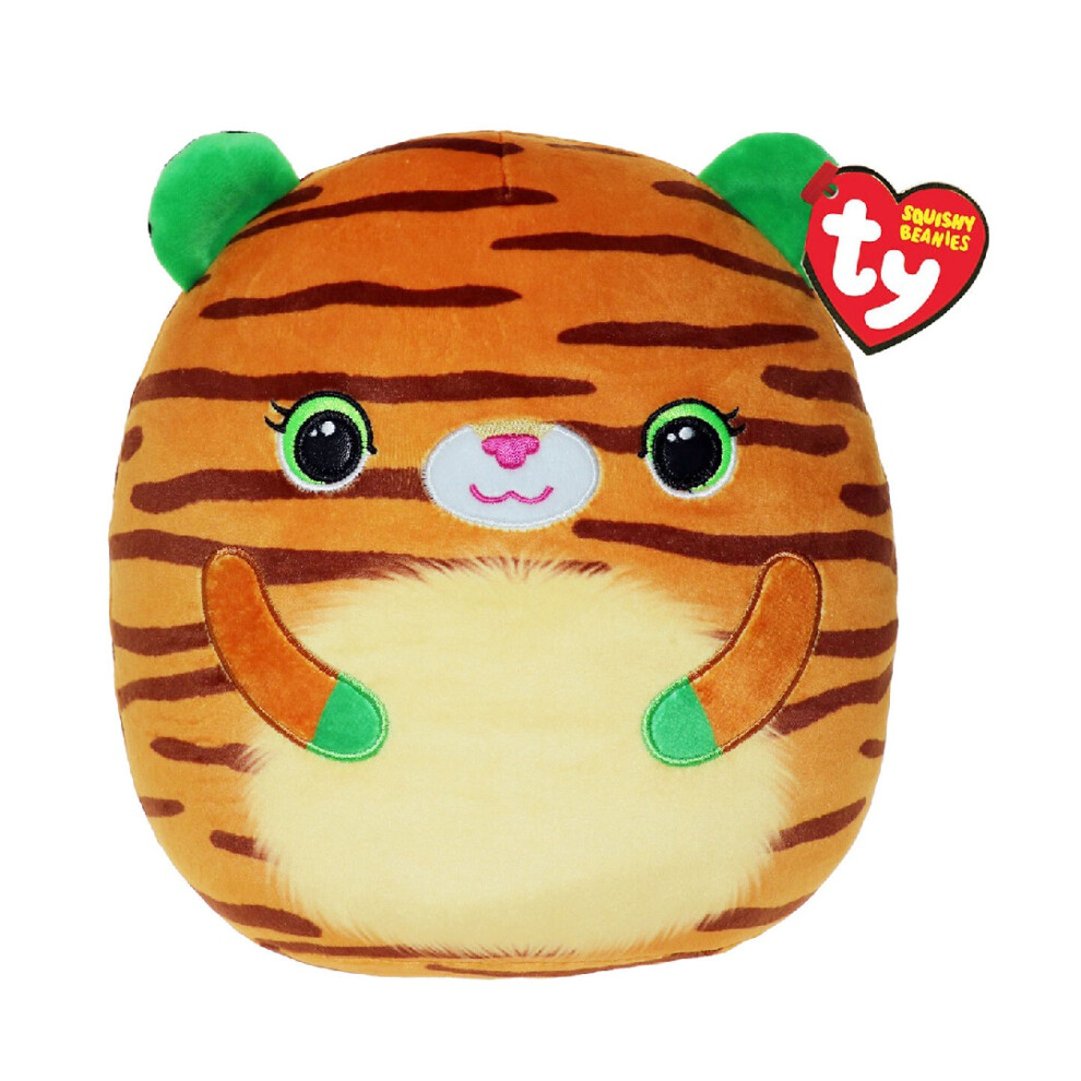 Ty Squish-A-Boo Tiggy Tiger Adorable Cuddly Plush