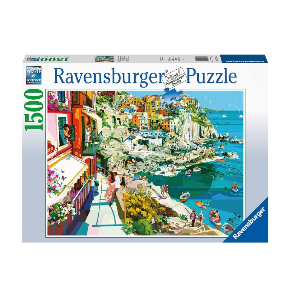 Ravensburger Puzzle Romance In Cinque Terre 1500 Pieces Puzzle - Jigsaw Puzzle