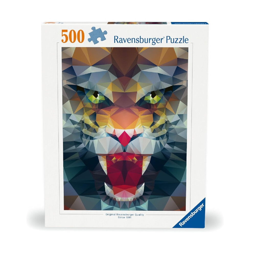 Ravensburger Polygon Lion 500 Piece Jigsaw Puzzle